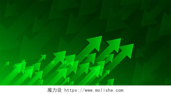 绿色渐变科技感箭头纹理质感展板背景
